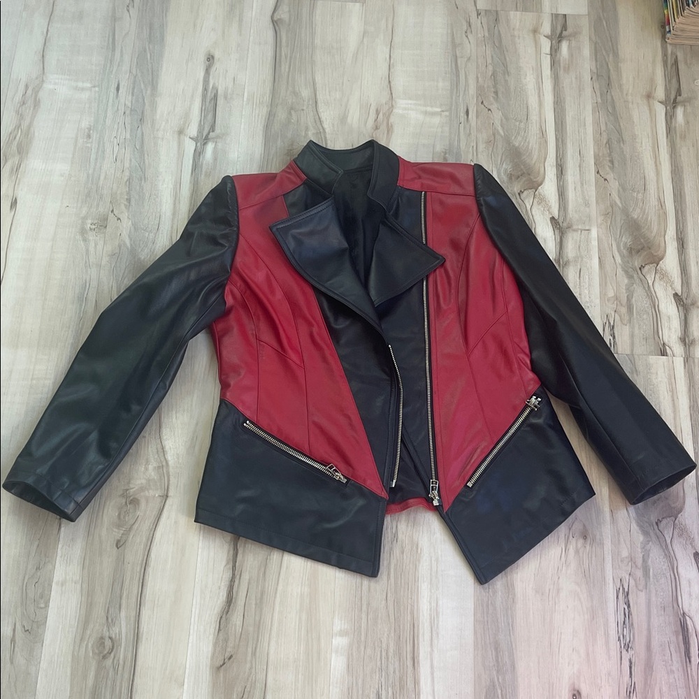 Handmade Genuine Lambskin Moto Jacket - Picture 3 of 6